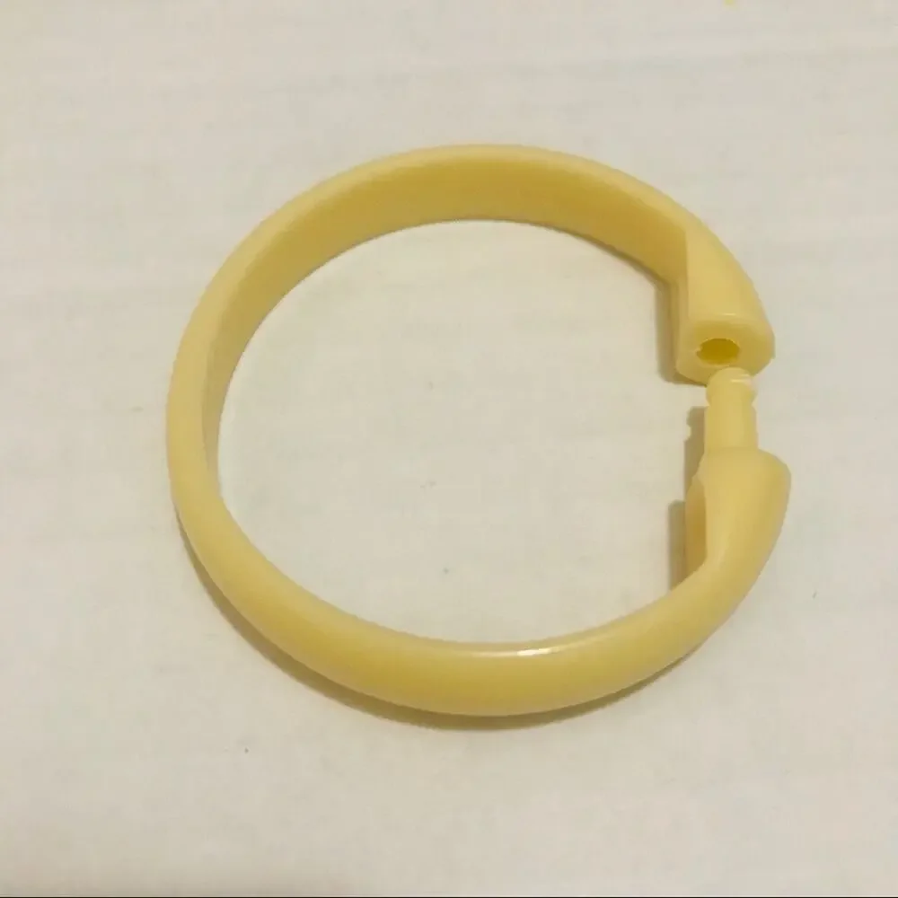 Cream Shower Curtain Ring's